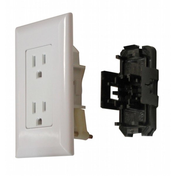 Lastplay WDR15WT Decor Receptacle With Cover - White LA734863